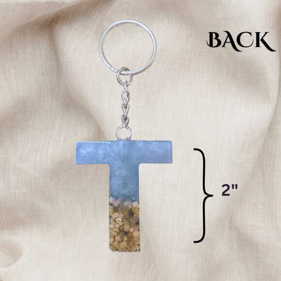 Handmade letter "T" Keychain - Picture 3 of 4